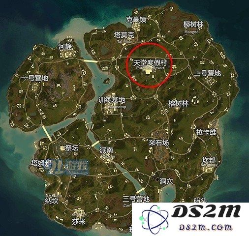 绝地求生全军出击天堂度假村玩法详解及降落策略分享，让你轻松掌握天堂度假村的游戏技巧