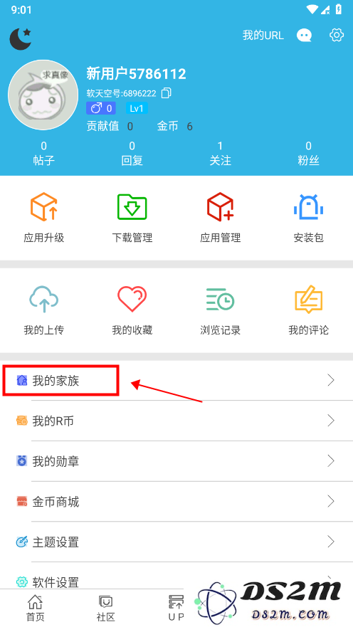 软天空怎么加入家族