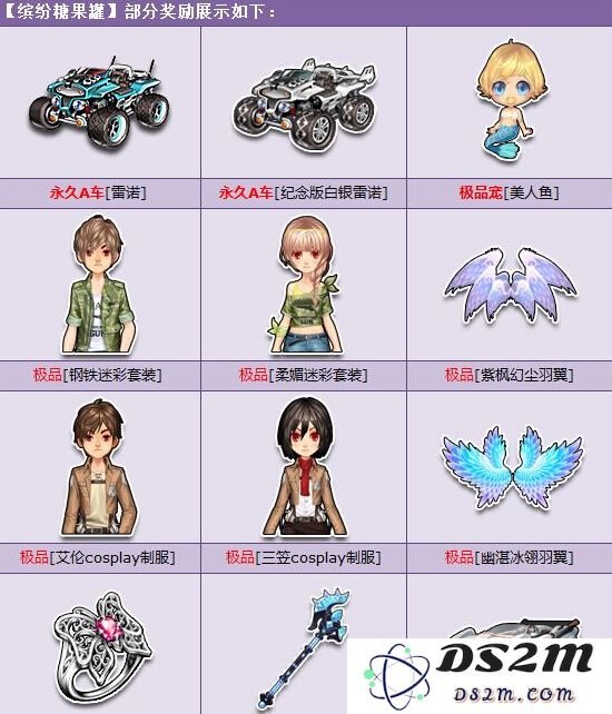 《qq飞车》缤纷糖果罐多少钱 有什么奖励