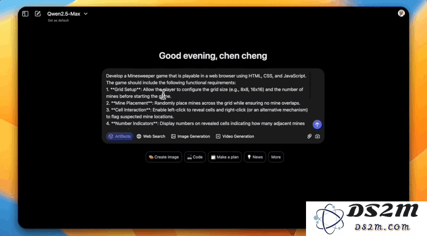 阿里除夕发布Qwen2.5-Max反超DeepSeek V3，一句话开发小游戏