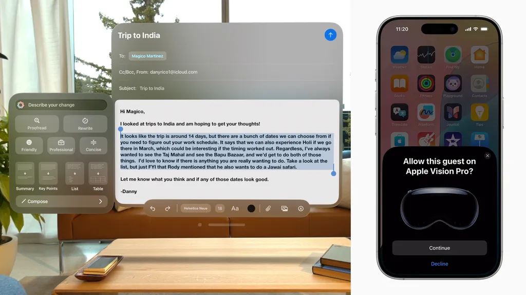 visionOS 2.4 正式发布：Apple Vision Pro 实现颠覆性人工智能功能升级