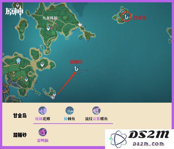 云原神钓鱼点攻略说明