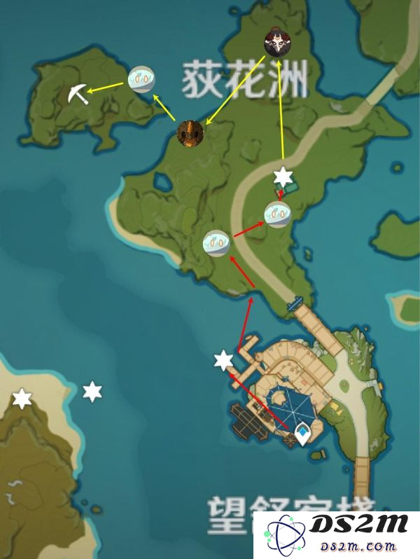 原神游戏中荻花洲的具体位置和探索路线介绍