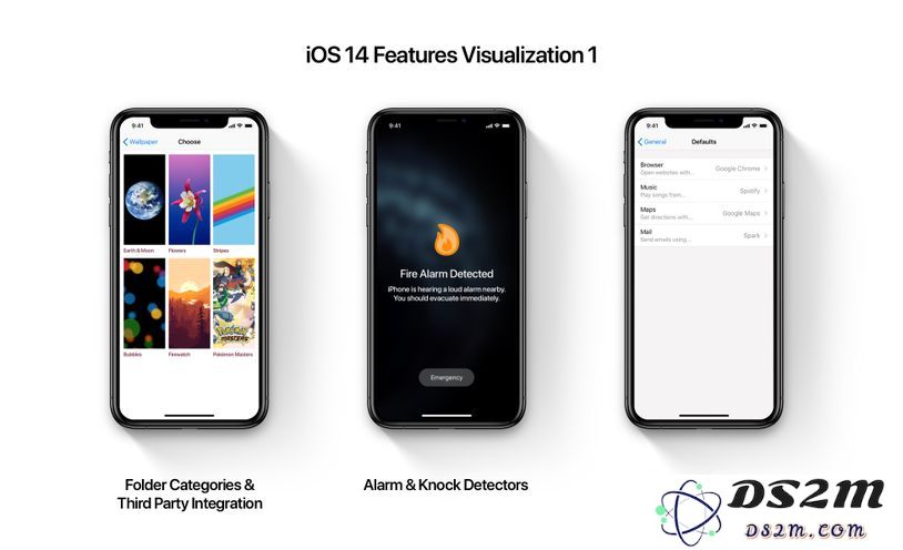 iOS 14 最新渲染图：iPhone 桌面布局发生改变