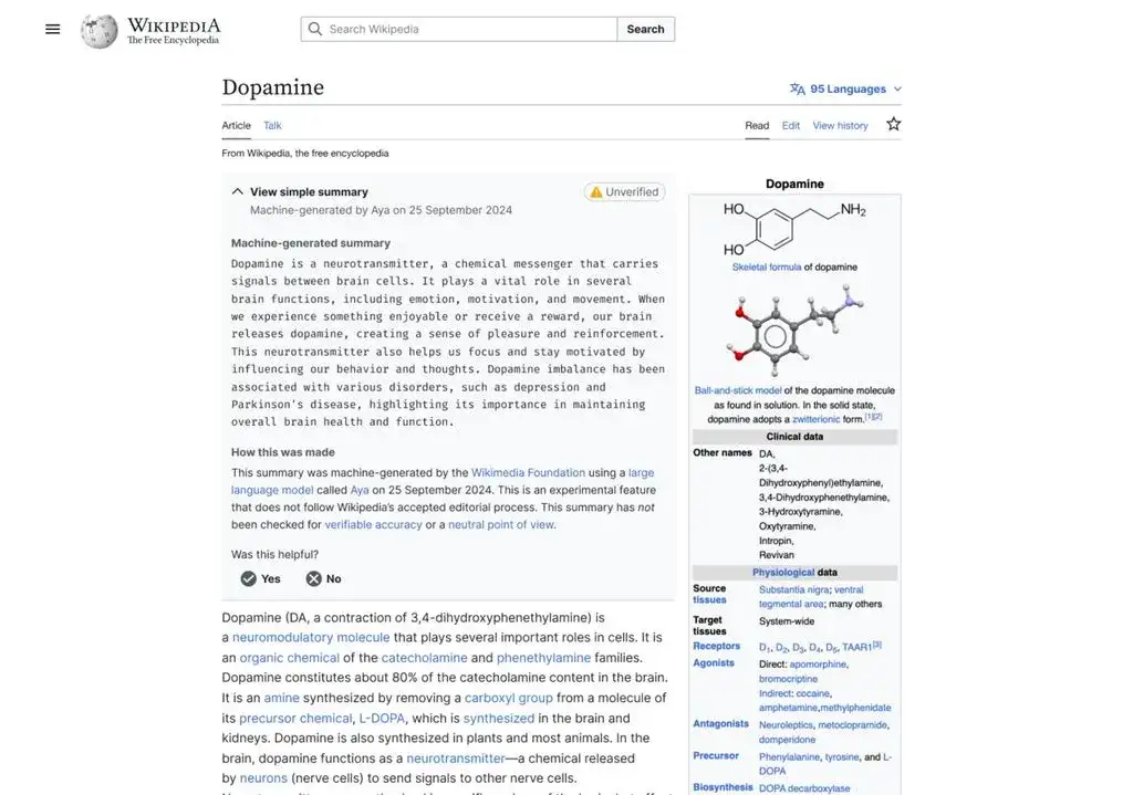 在维基百科编辑的强烈反对声中，基金会决定暂停 AI 自动摘要的实施计划
