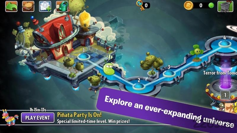 植物大战僵尸国际服破解版全植物满级无限钻石 v6.1.11 安卓版 1
