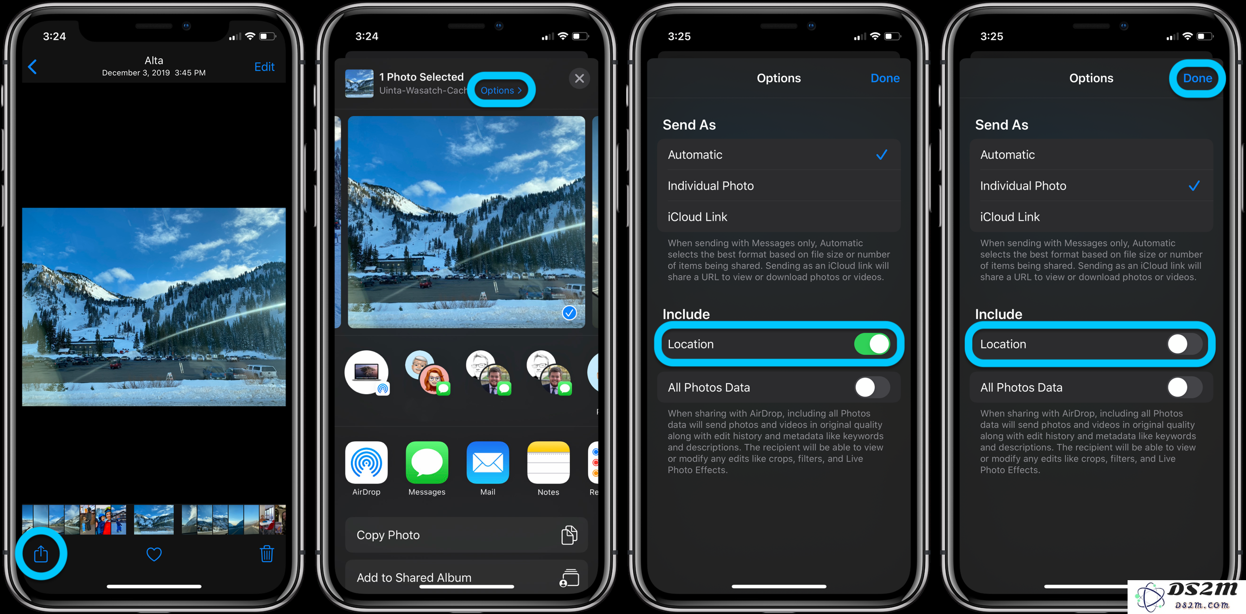 如何在分享 iPhone 照片之前，彻底移除照片中的位置信息，保护个人隐私？
