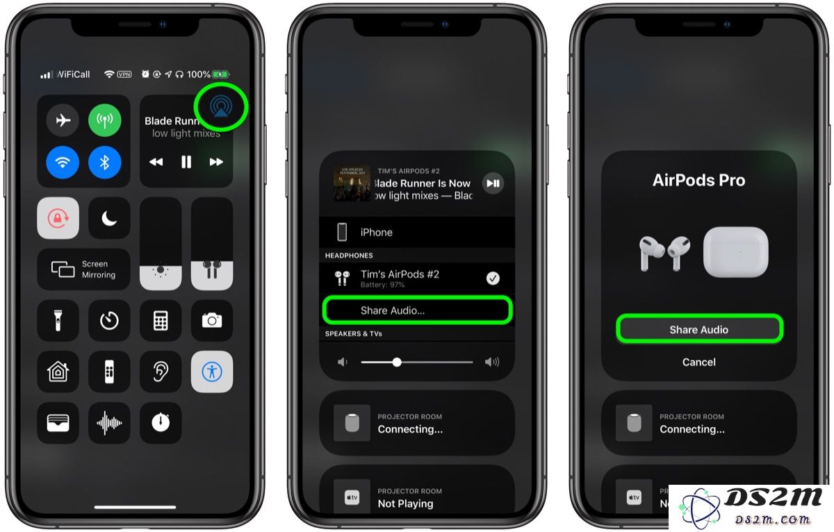 在 iPhone 上如何利用「音频共享」功能，实现同时连接两副 AirPods Pro 的简单步骤