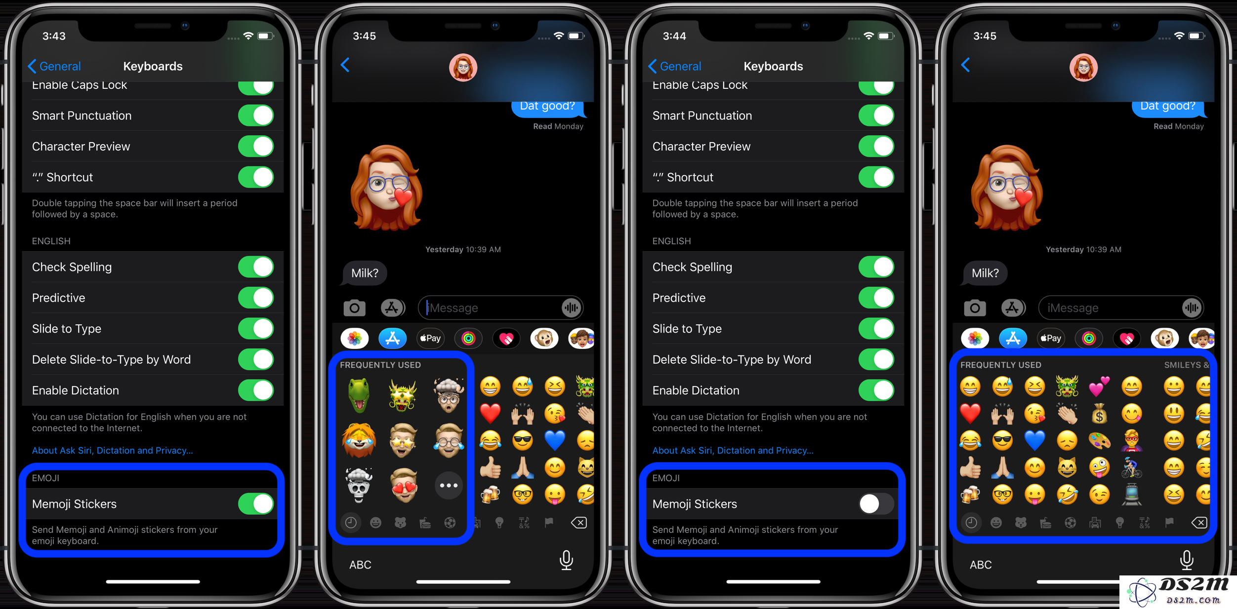 iOS 13.3 小技巧：如何关闭表情符号键盘中的「拟我表情」？
