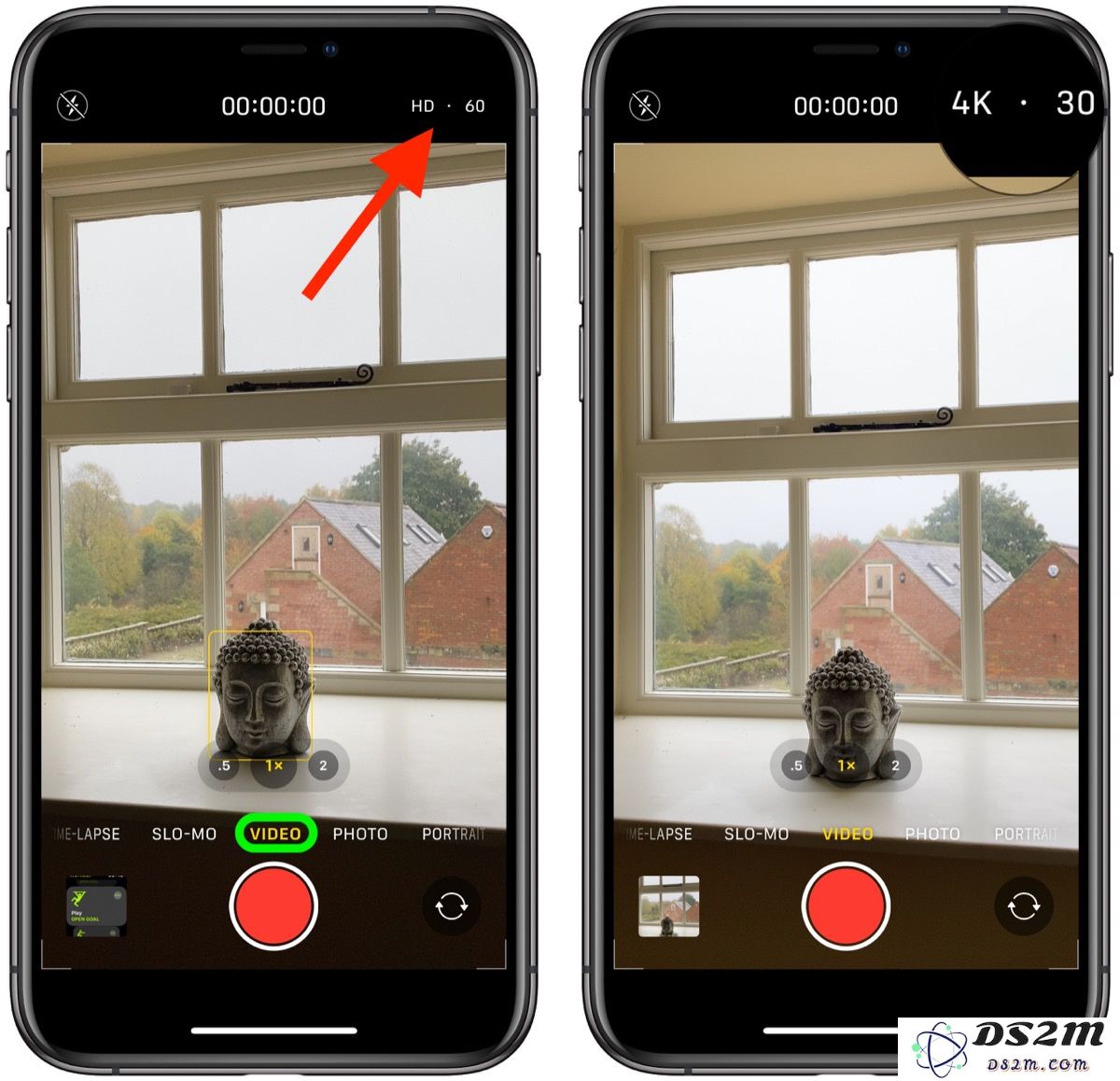 如何在 iPhone 11 Pro 的「相机」应用中迅速调整视频拍摄的质量设置