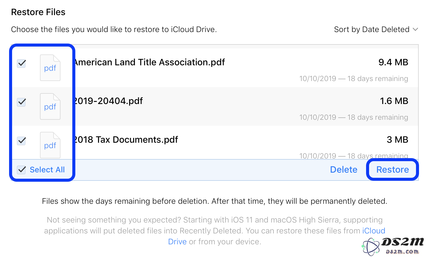 误操作删除 iCloud 文件怎么办？如何恢复丢失的  iCloud Drive 文件？