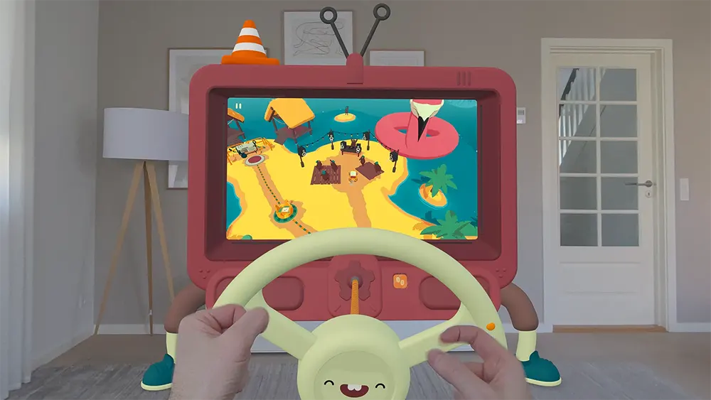 《What The Car?》正式加入 Apple Vision Pro，Triband 再次打破 MR 玩法的常规模式！
