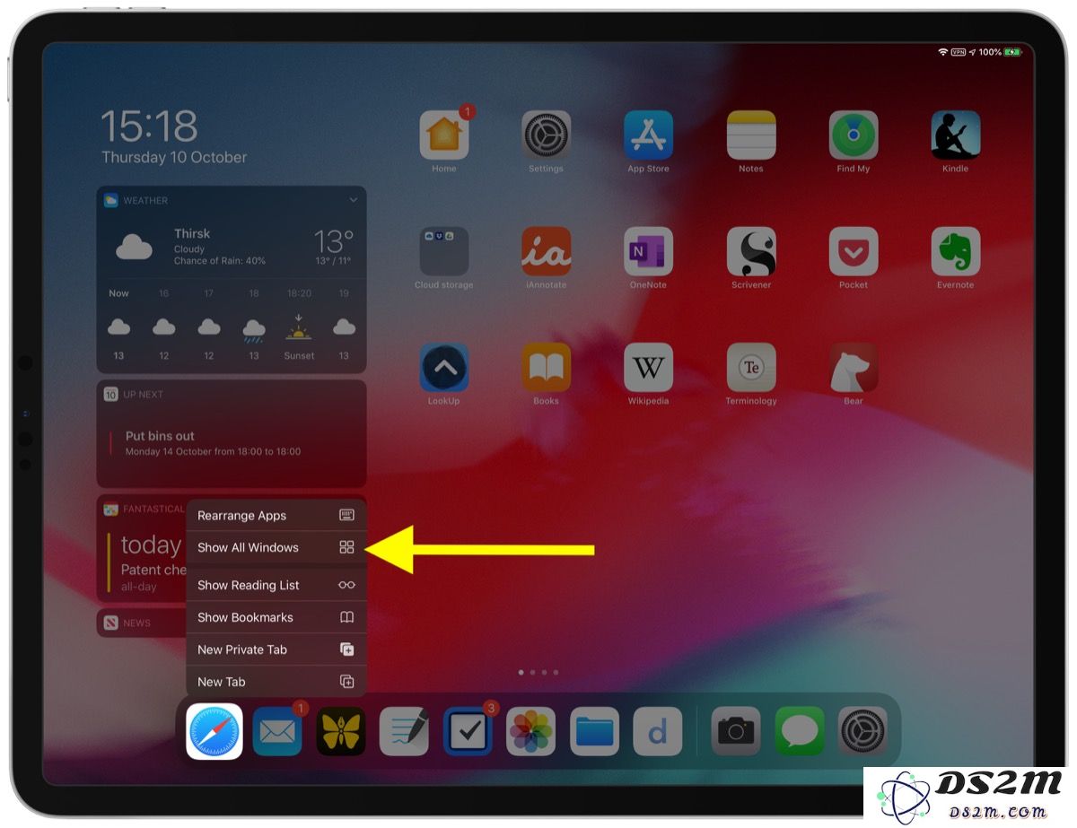如何在 iPadOS 中使用 AppExposé 展开同一应用多窗口显示？