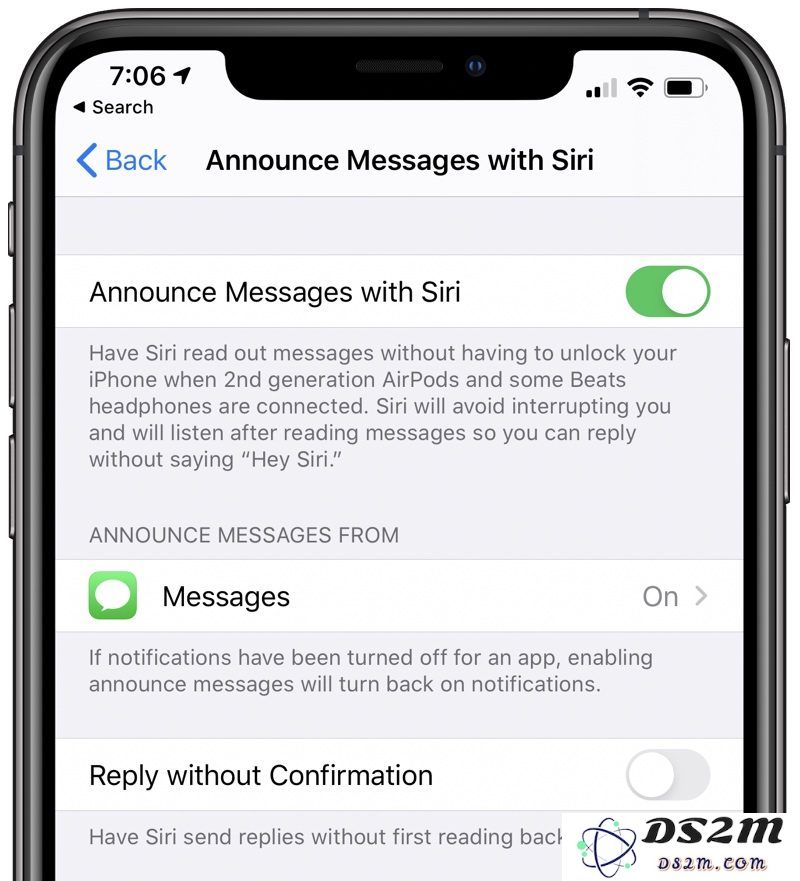 iOS 13.2 中，如何使用 Siri 的语音播报功能？