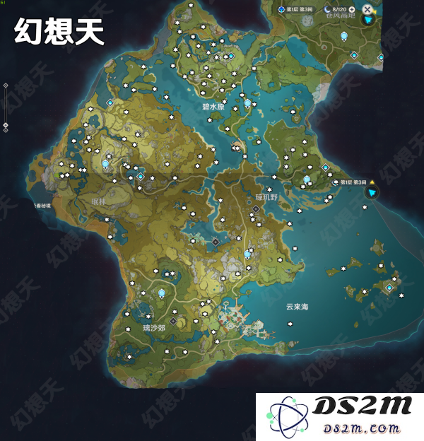 原神岩神瞳在游戏内的详细地图位置与收集攻略
