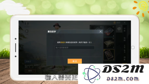 和平精英改名字说明