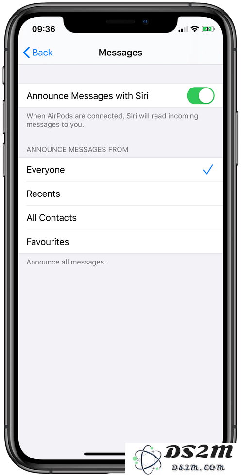 iOS 13 教程：什么是 Siri 朗读消息？如何自定义信息提示？