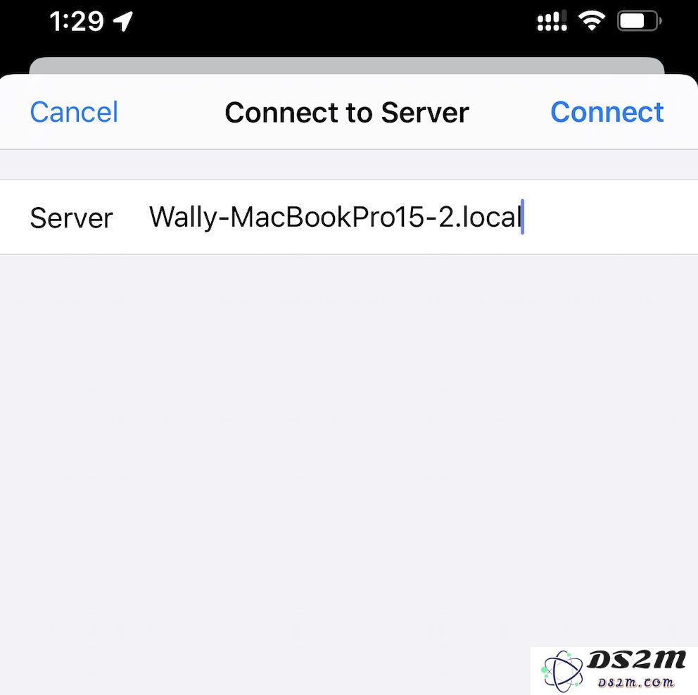 如何在 iPhone 或 iPad 上访问 Mac 的共享文件夹？