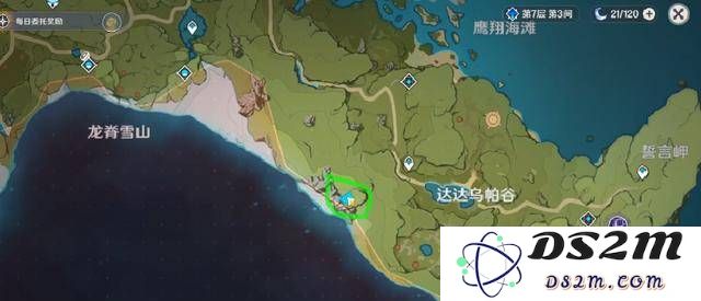 原神蒙德地图位置