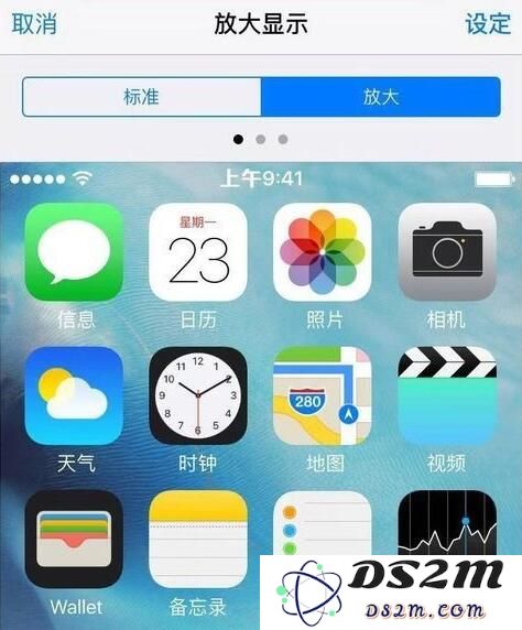 iPhone XR 如何放大图标和文字？