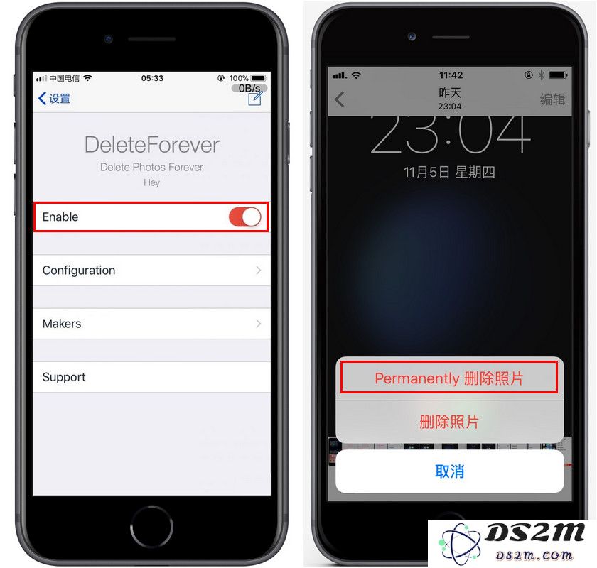 如何彻底删除照片，而不是放入“最近删除”相簿？