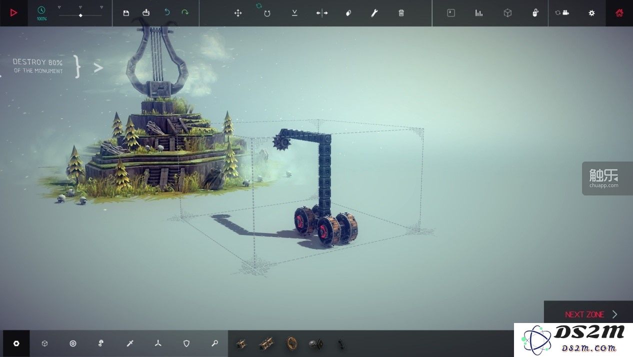 虽然《Besiege》被称为“中世纪攻城游戏”，但高达、猫娘和超级要塞的元素究竟是如何融入其中的？