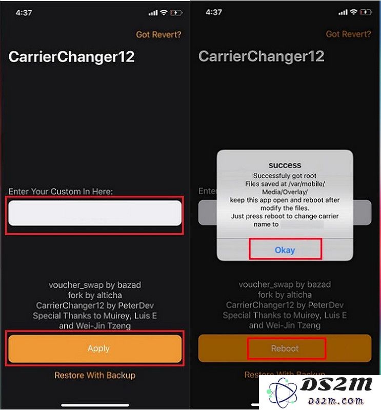 修改 iPhone 运营商为滚动文字教程