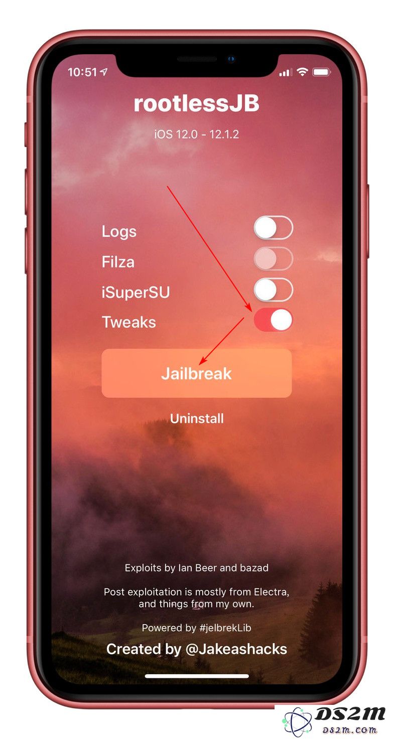 iOS12.0 - iOS12.1.2 一键越狱及获取 Root 权限