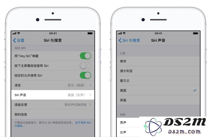 iPhone XS Max 如何设置 Siri 声音性别？如何控制 Siri 静音开关？