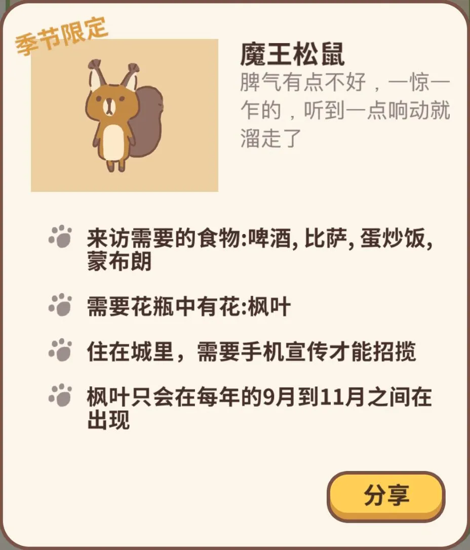 动物餐厅魔王松鼠怎么解锁