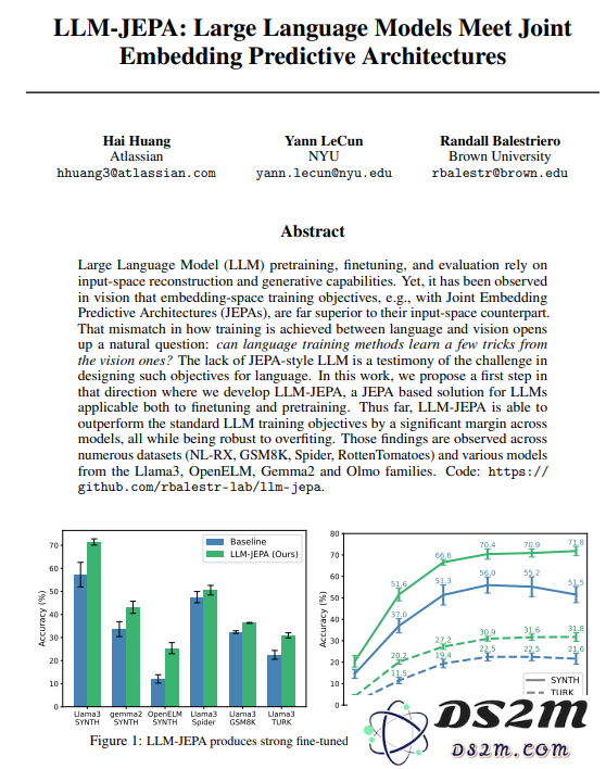 LeCun新方案：结合计算机视觉的策略重构语言模型，显著提升其性能与效率！